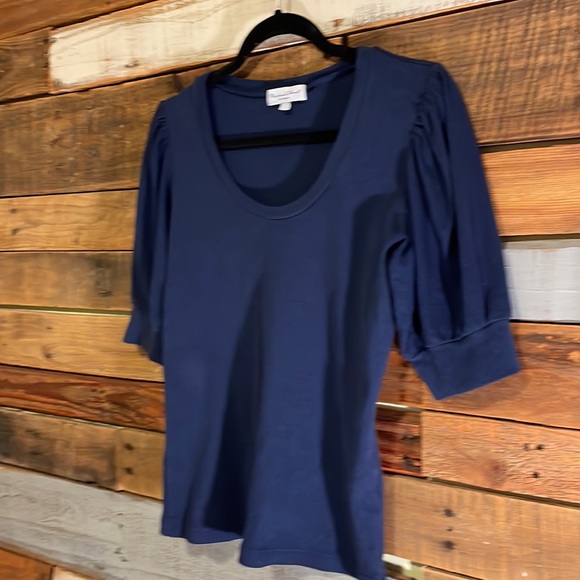 NWOT MICHAEL Stars Rosario Puff Sleeve Knit Top - Picture 4 of 5